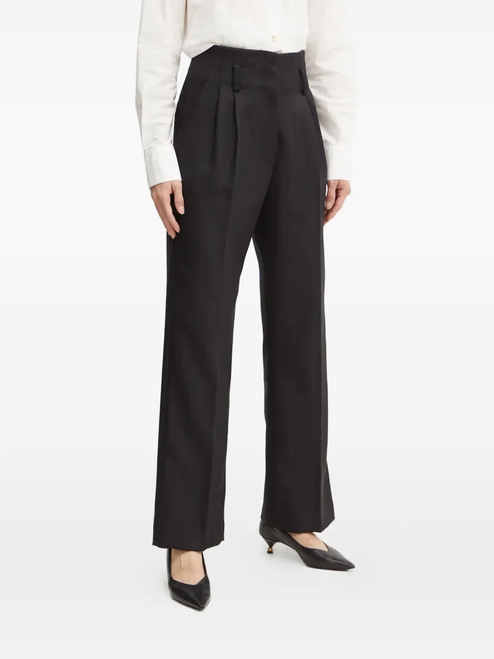 Брюки с завышенной талией и складками Forte Forte, черный
Брюки с завышенной талией и складками Forte Forte, черный