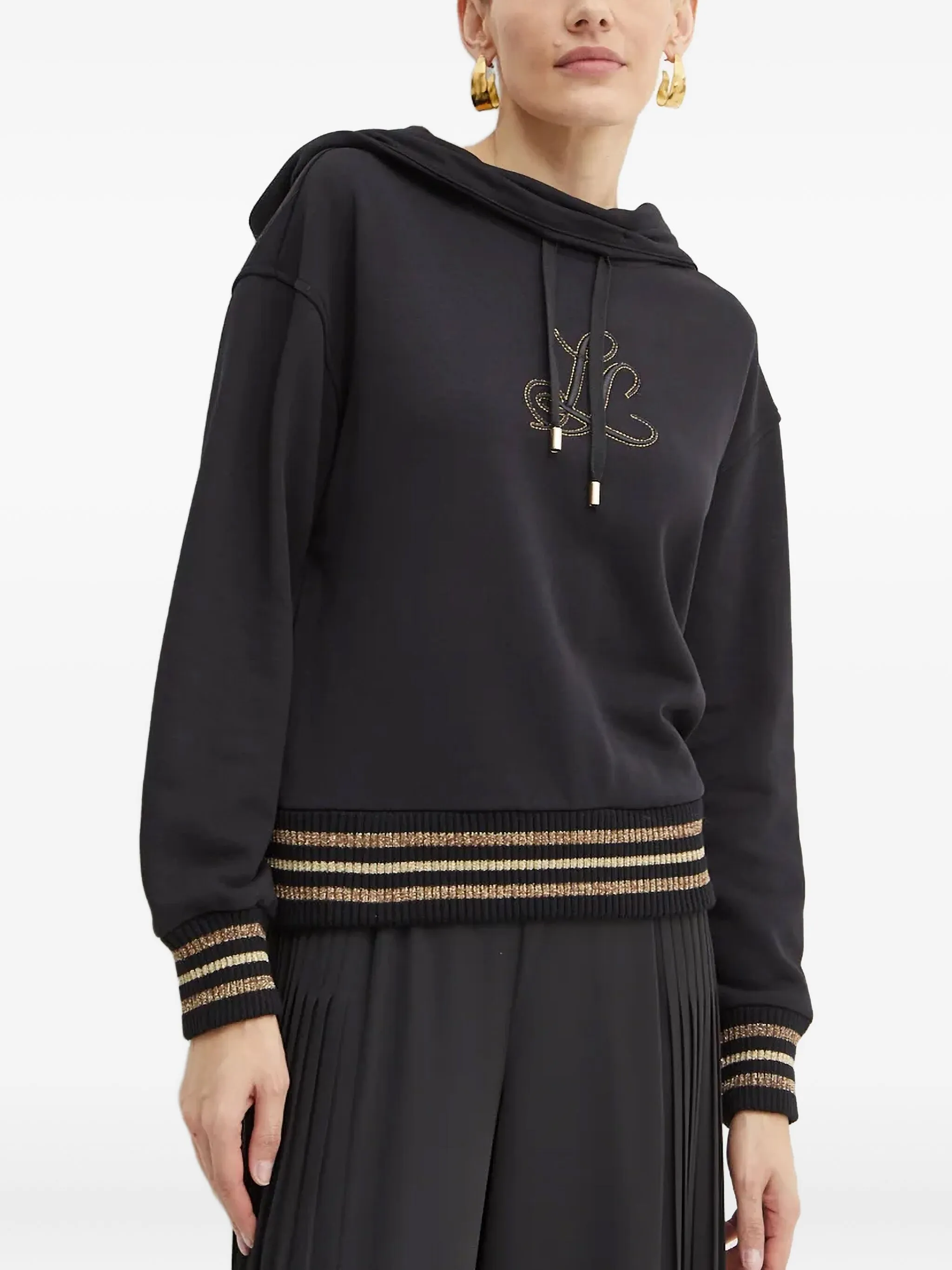 Худи с логотипом Luisa Spagnoli, черный
Худи с логотипом Luisa Spagnoli, черный