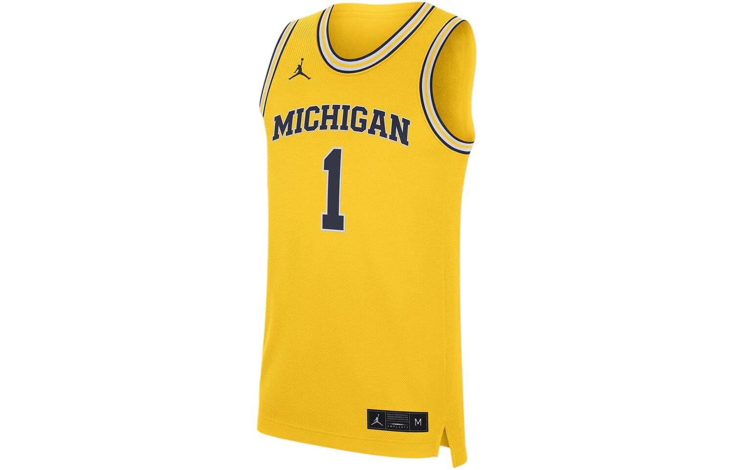 Реплика колледжа Мичиган баскетбольная майка мужская желтая Jordan, желтый
Реплика колледжа Мичиган баскетбольная майка мужская желтая Jordan, желтый