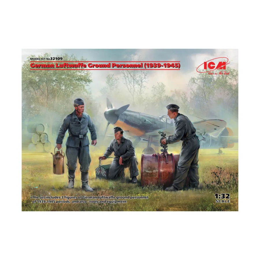 Наземный персонал Люфтваффе Германии (1939-1945 гг.), Military Models 1/32 Scale (ICM)
Наземный персонал Люфтваффе Германии (1939-1945 гг.), Military Models 1/32 Scale (ICM)