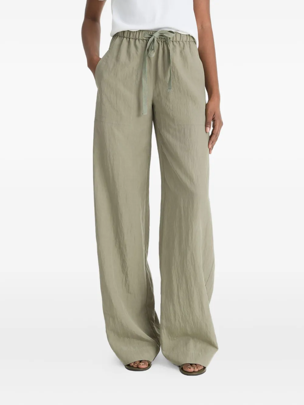 Брюки с завязками на талии Vince, зеленый
Брюки с завязками на талии Vince, зеленый