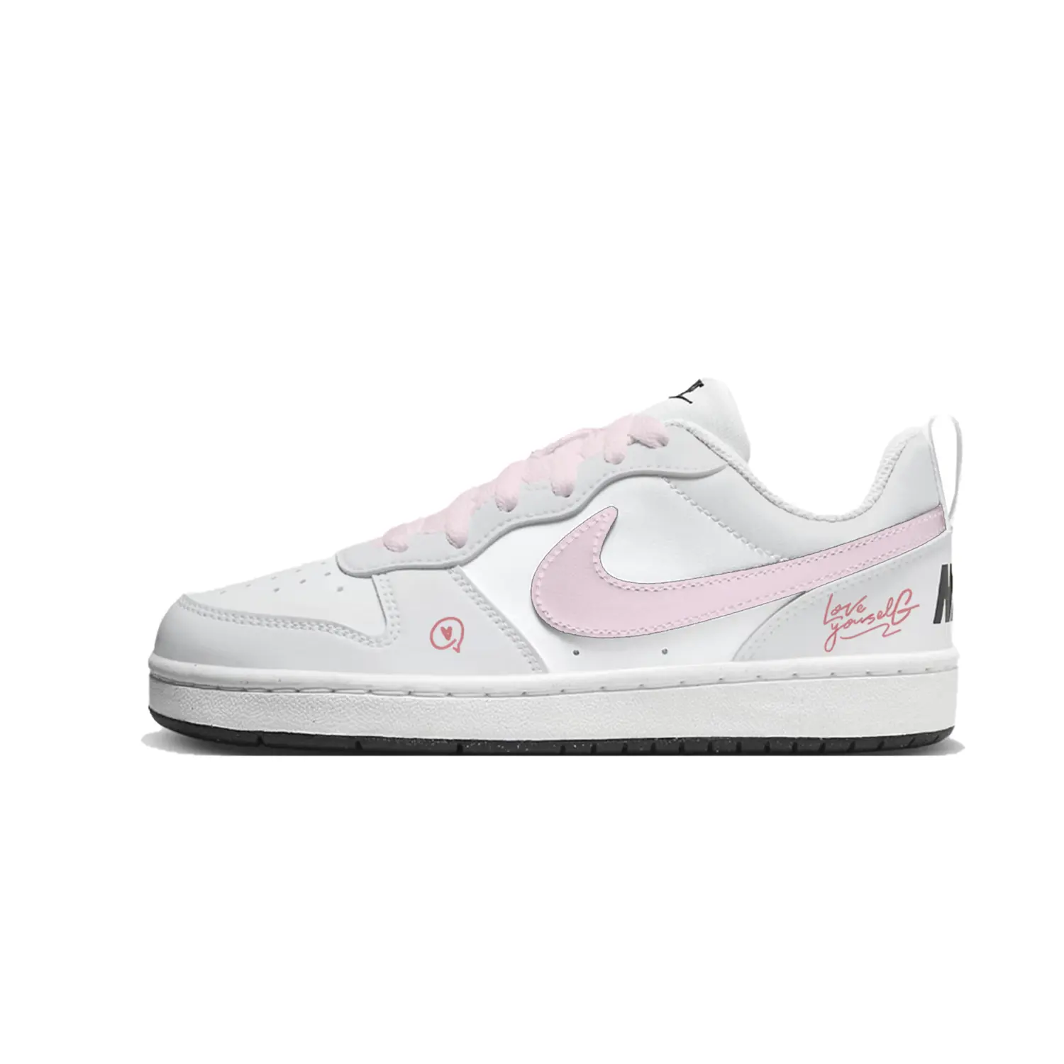 Nike Кроссовки для скейтбординга Court Borough Smoke Pink Sunrise Abrasion Resistant низкие детские White для подростков
Nike Кроссовки для скейтбординга Court Borough Smoke Pink Sunrise Abrasion Resistant низкие детские White для подростков