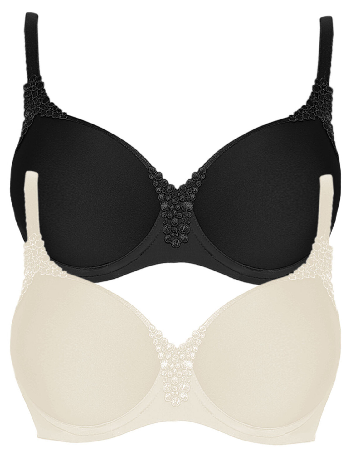 Бюстгальтер с косточками Viania 2er Pack Spacer Bügel BH Carola, цвет cream schwarz
Бюстгальтер с косточками Viania 2er Pack Spacer Bügel BH Carola, цвет cream schwarz