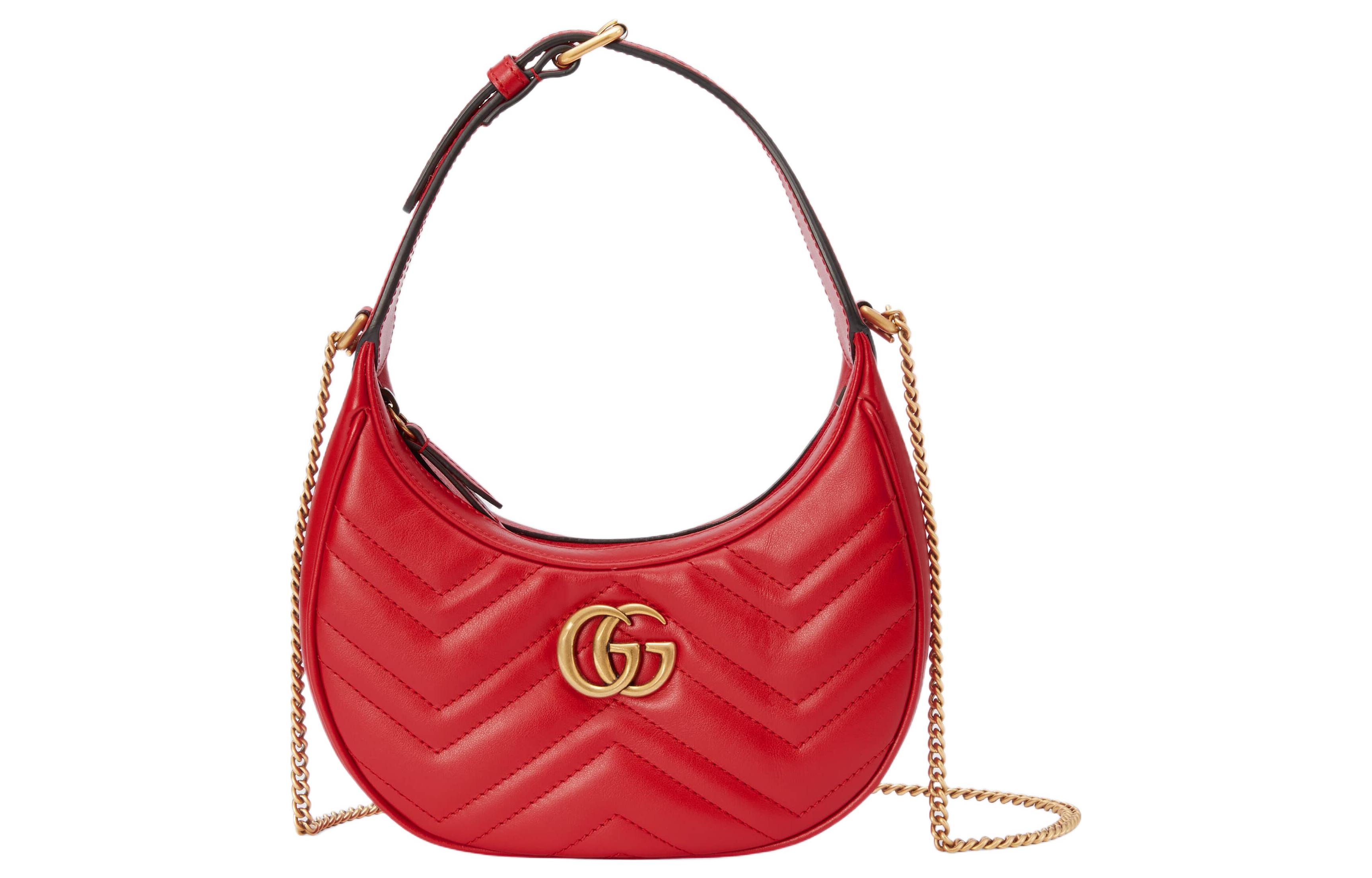 GUCCI Сумка Marmont Leather Crescent, портативная сумка через плечо, женская сумка красная
GUCCI Сумка Marmont Leather Crescent, портативная сумка через плечо, женская сумка красная