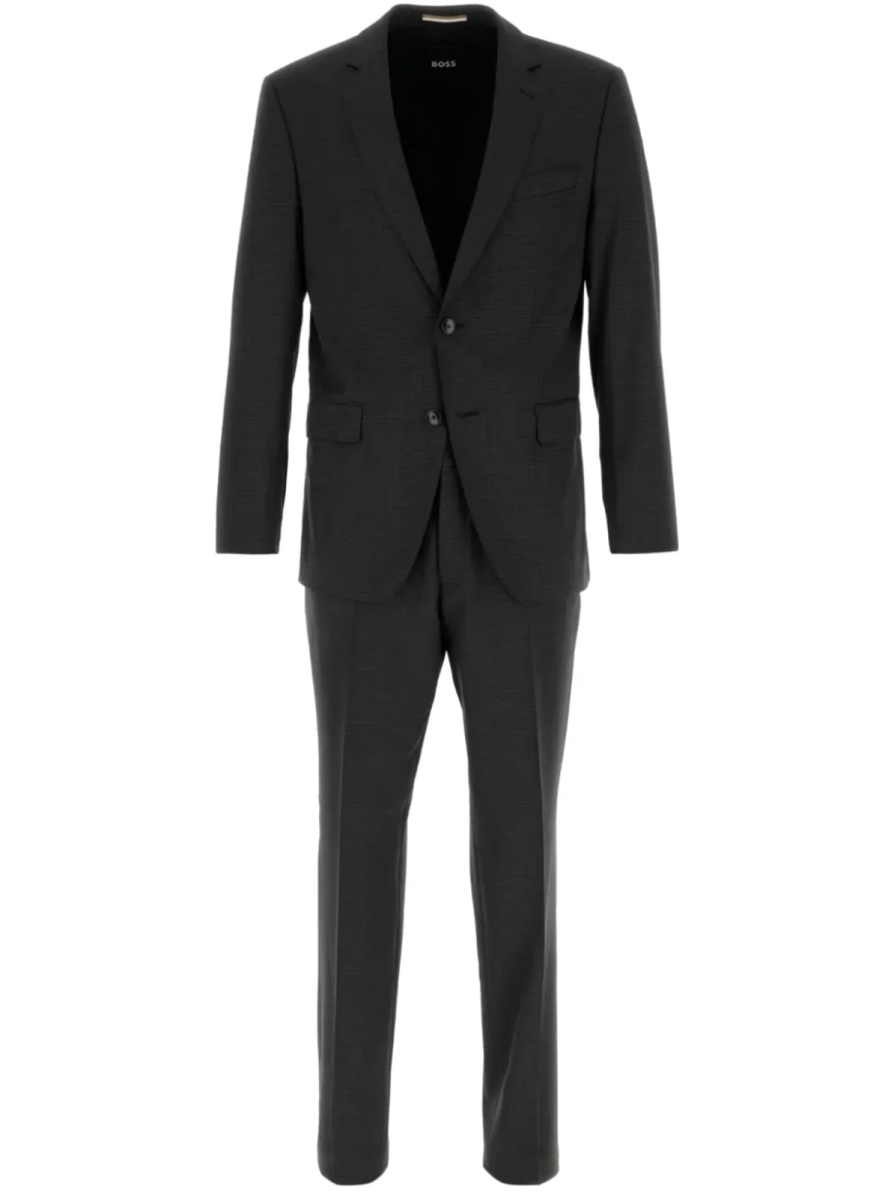 BOSS клетчатый костюм с однобортным пиджаком, серый
BOSS клетчатый костюм с однобортным пиджаком, серый