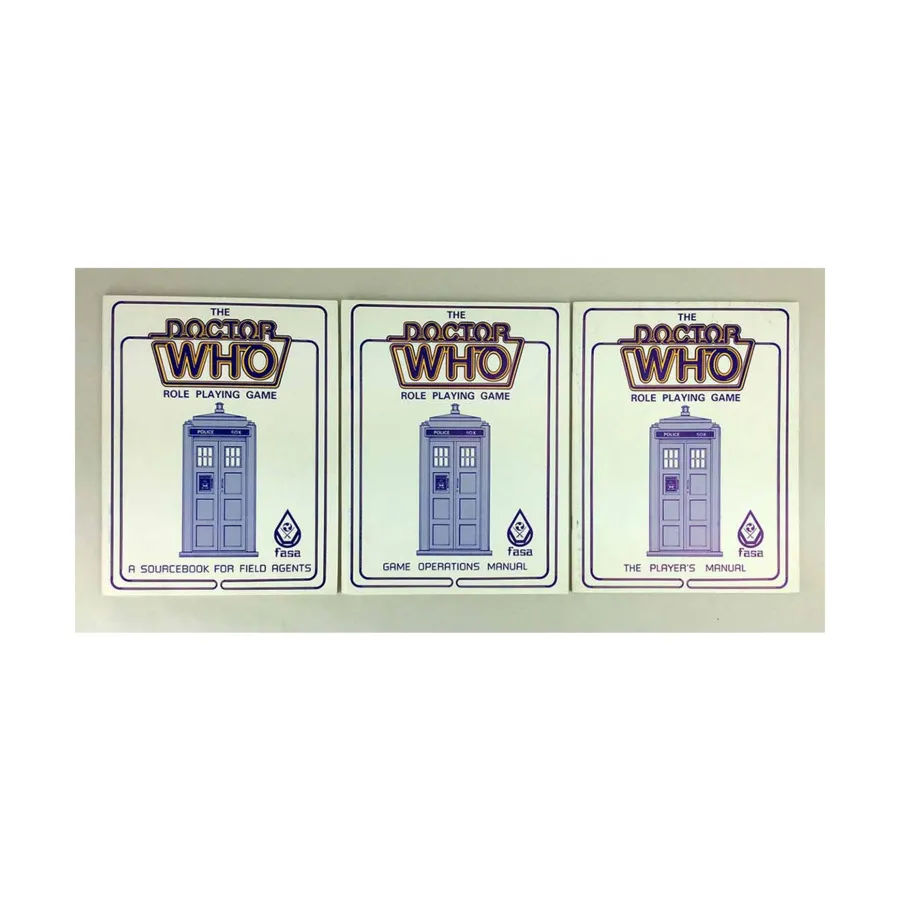 Doctor Who - The Role Playing Game, Books Only!, Doctor Who (FASA), мягкая обложка
Doctor Who - The Role Playing Game, Books Only!, Doctor Who (FASA), мягкая обложка