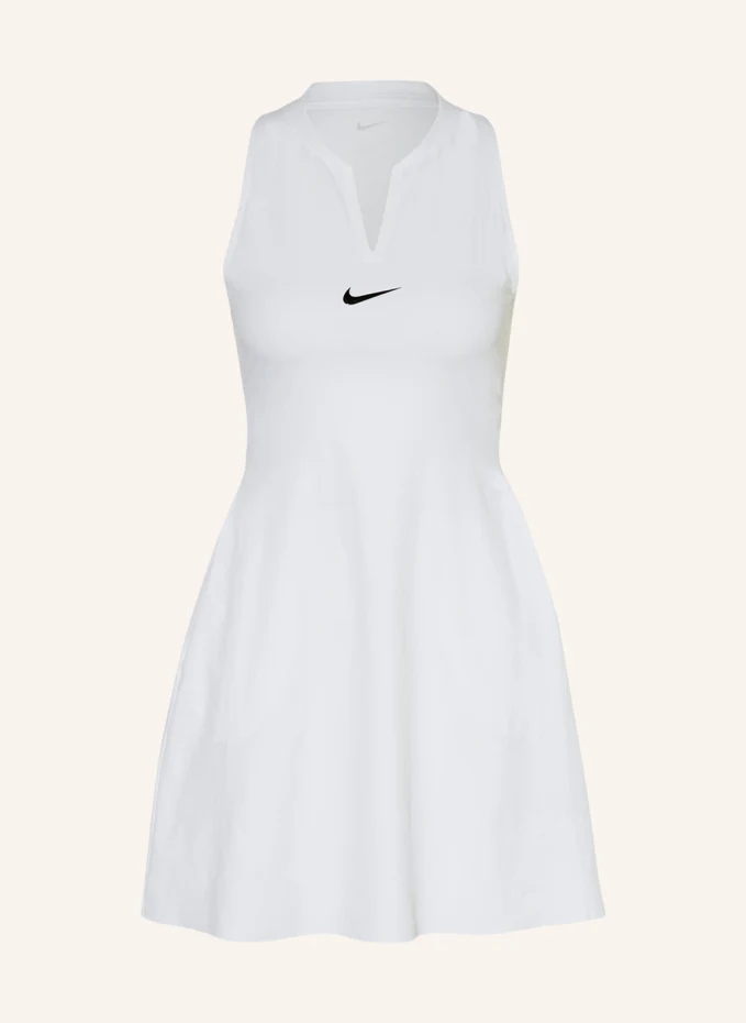 Теннисное платье court dri-fit club Nike, белый 
Теннисное платье court dri-fit club Nike, белый