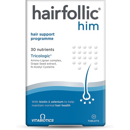 Витабиотики для него 30 таблеток Hairfollic
Витабиотики для него 30 таблеток Hairfollic