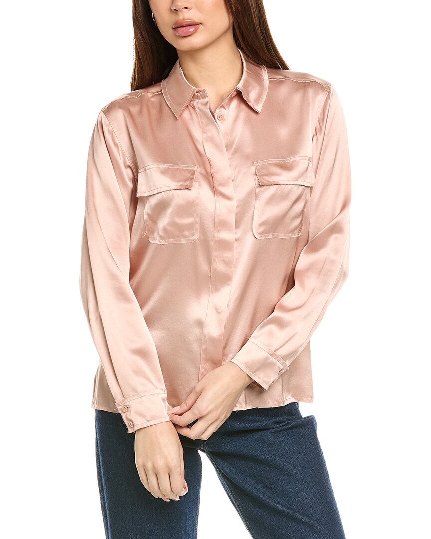 Рубашка FRAME Denim Silk с необработанным краем и двумя карманами, розовый
Рубашка FRAME Denim Silk с необработанным краем и двумя карманами, розовый