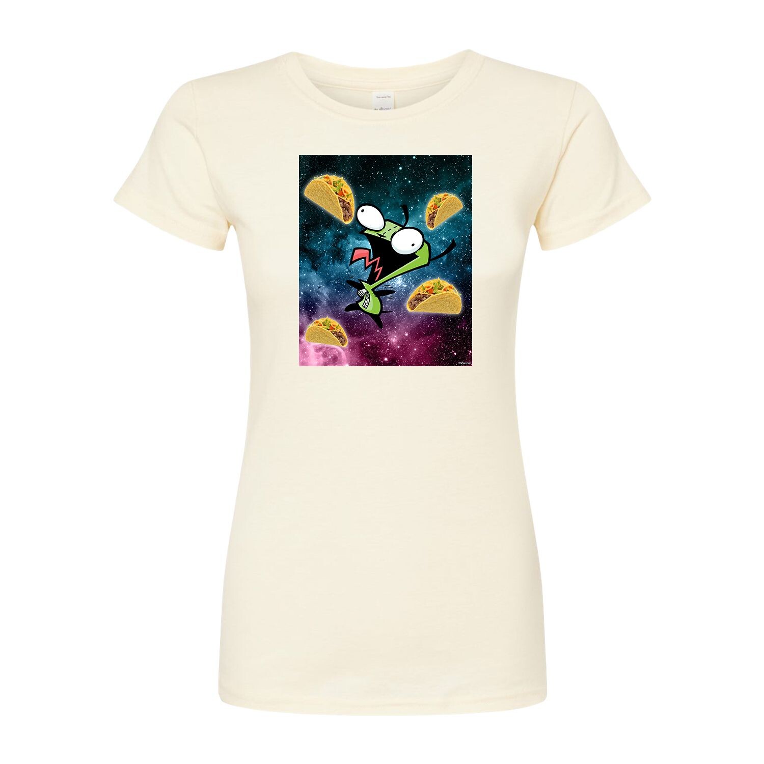 Футболка с приталенным графическим рисунком Invader Zim Space Tacos для юниоров Licensed Character, бежевый
Футболка с приталенным графическим рисунком Invader Zim Space Tacos для юниоров Licensed Character, бежевый