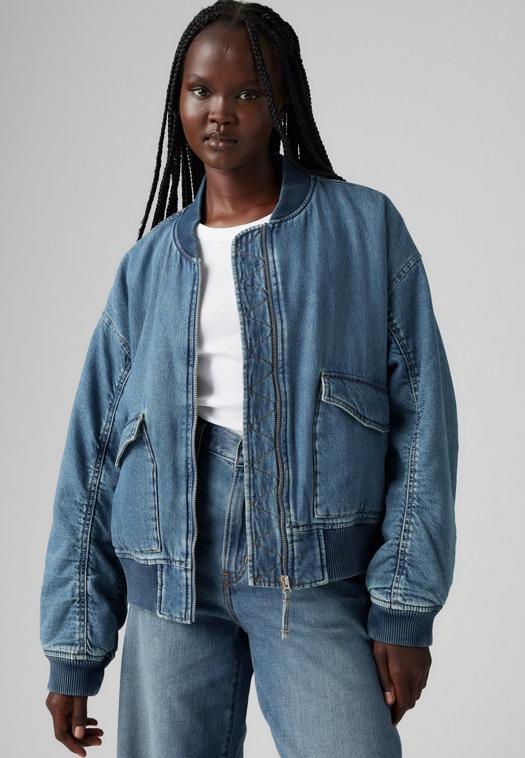 Куртка-бомбер ANDY TECHY Levi's, деним 
Куртка-бомбер ANDY TECHY Levi's, деним