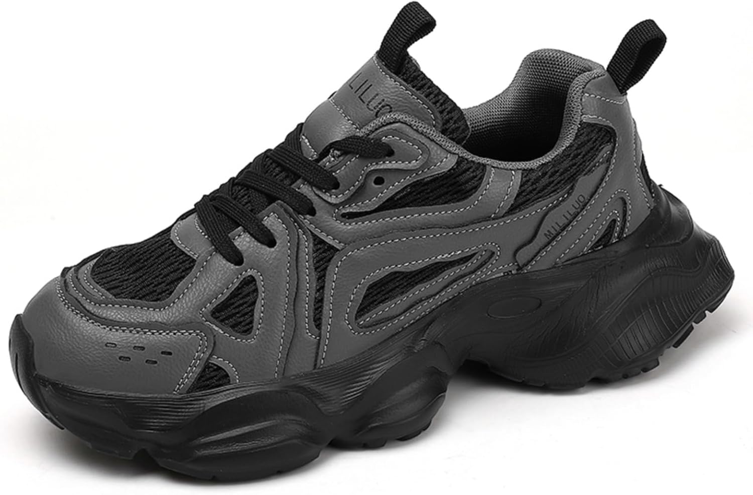 Мужские модные дышащие кроссовки на шнуровке, массивные, в повседневном стиле, с увеличенным ростом и нескользящей подошвой. Подходят для ходьбы, занятий спортом, работы и вождения Khwfjas, черный/серый/темно-серый
Мужские модные дышащие кроссовки на шнуровке, массивные, в повседневном стиле, с увеличенным ростом и нескользящей подошвой. Подходят для ходьбы, занятий спортом, работы и вождения Khwfjas, черный/серый/темно-серый