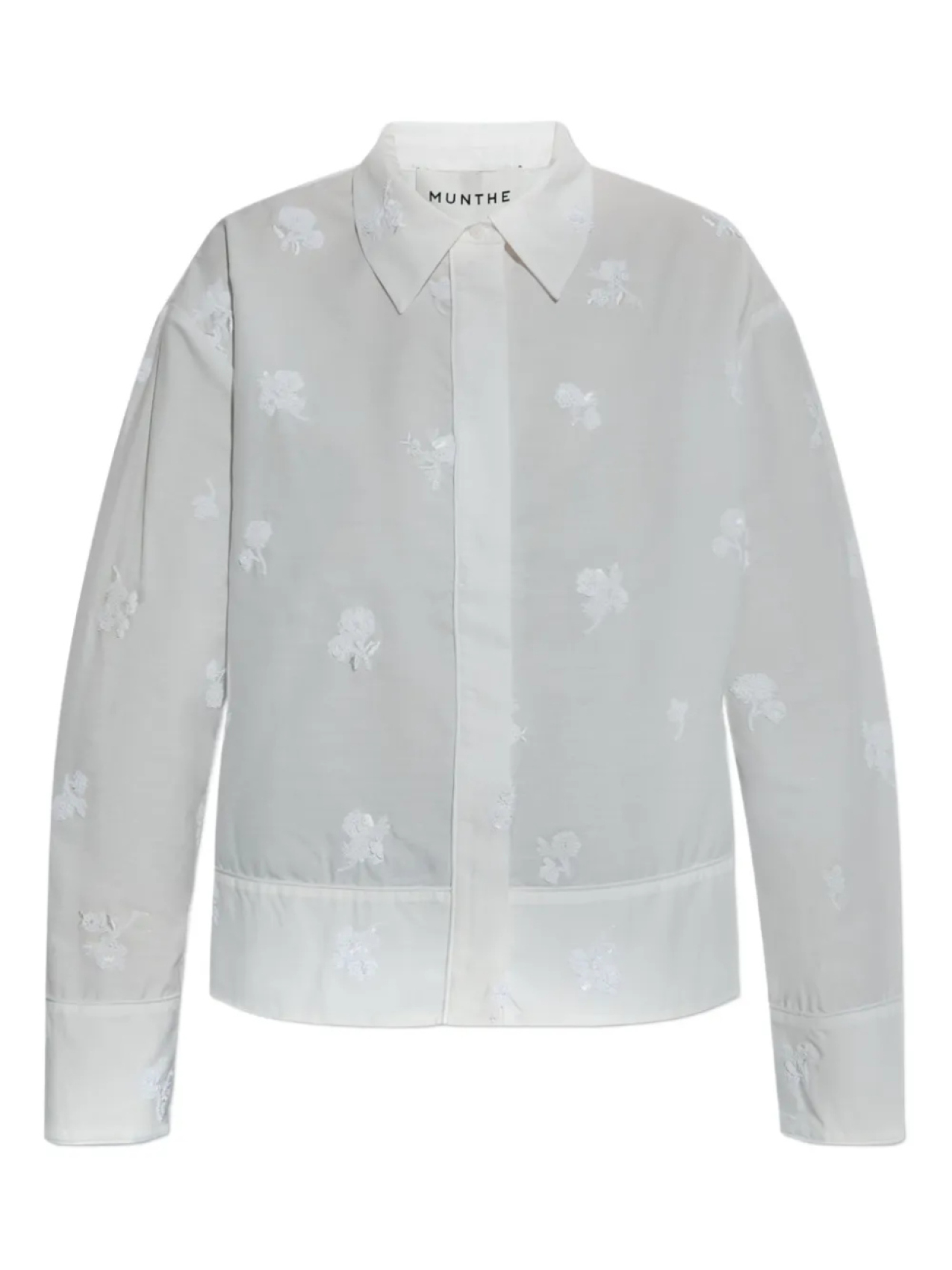 Вышитая рубашка Kaseia на пуговицах MUNTHE, белый
Вышитая рубашка Kaseia на пуговицах MUNTHE, белый