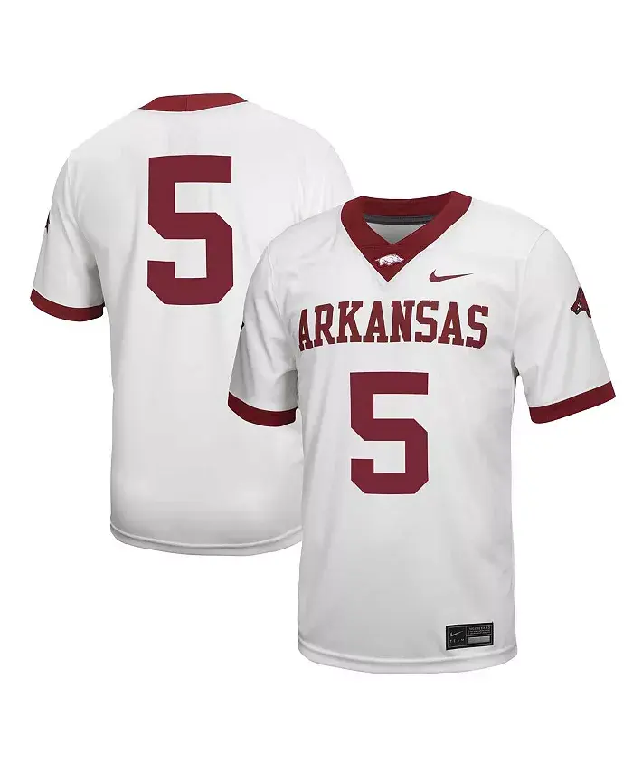 Мужская футбольная майка Arkansas Razorbacks Untouchable №5, белая Nike
Мужская футбольная майка Arkansas Razorbacks Untouchable №5, белая Nike