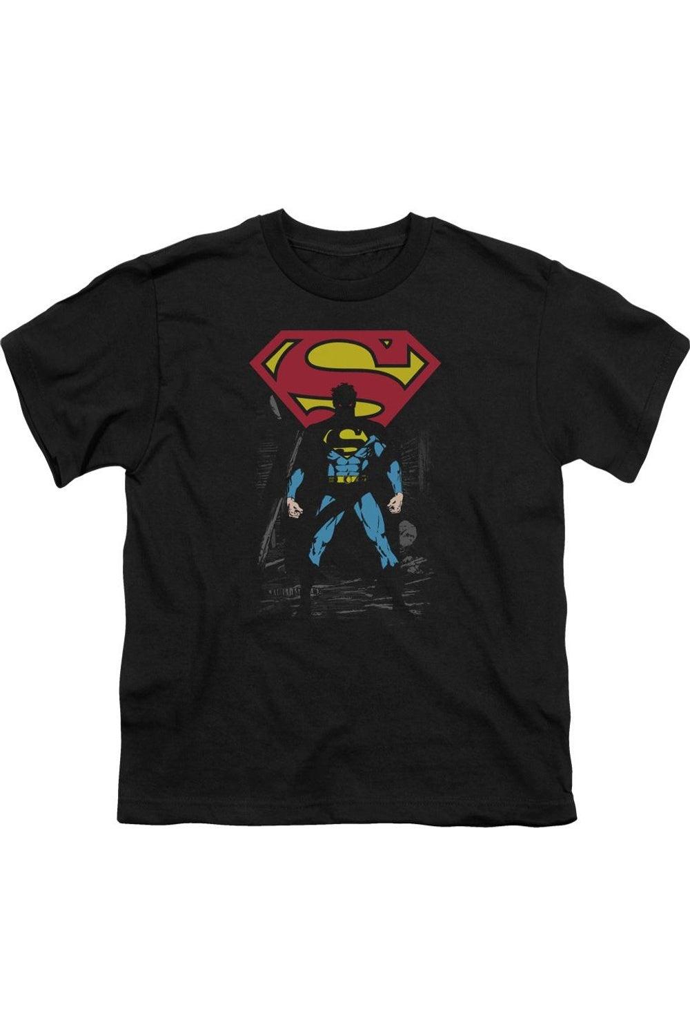 Футболка с коротким рукавом Superman "Темный переулок" для детей Gildan, черный
Футболка с коротким рукавом Superman "Темный переулок" для детей Gildan, черный