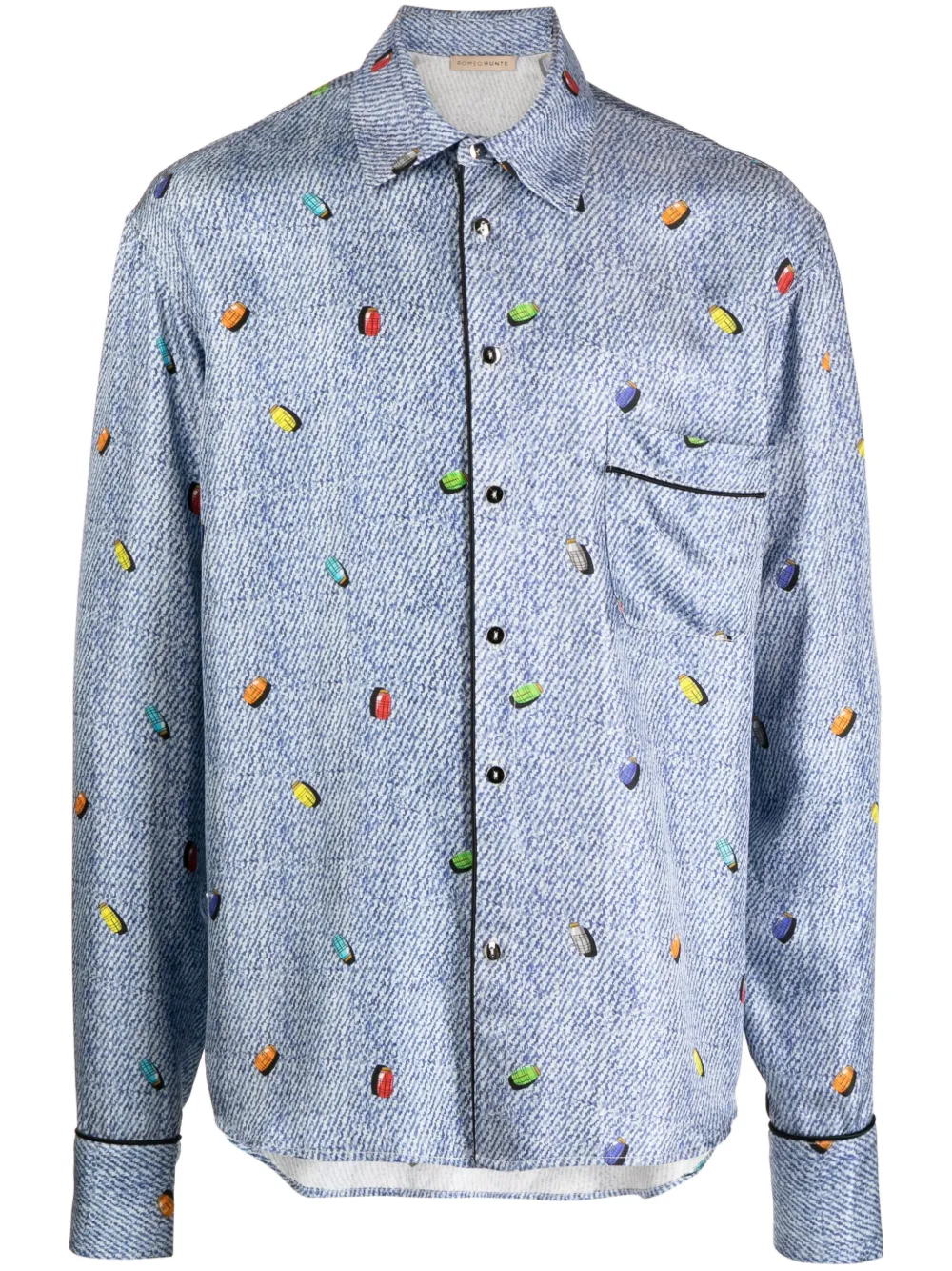 Атласная рубашка в полоску ROMEO HUNTE, синий
Атласная рубашка в полоску ROMEO HUNTE, синий