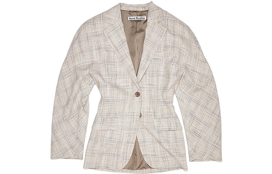 Деловой женский пиджак цвета абрикосового крема Acne Studios
Деловой женский пиджак цвета абрикосового крема Acne Studios