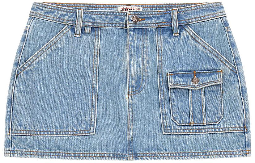 GUESS Джинсовая короткая юбка женская светло-голубая
GUESS Джинсовая короткая юбка женская светло-голубая