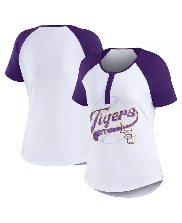 Женская белая рваная футболка LSU Tigers Baseball Logo Raglan Henley Wear By Erin Andrews, белый
Женская белая рваная футболка LSU Tigers Baseball Logo Raglan Henley Wear By Erin Andrews, белый