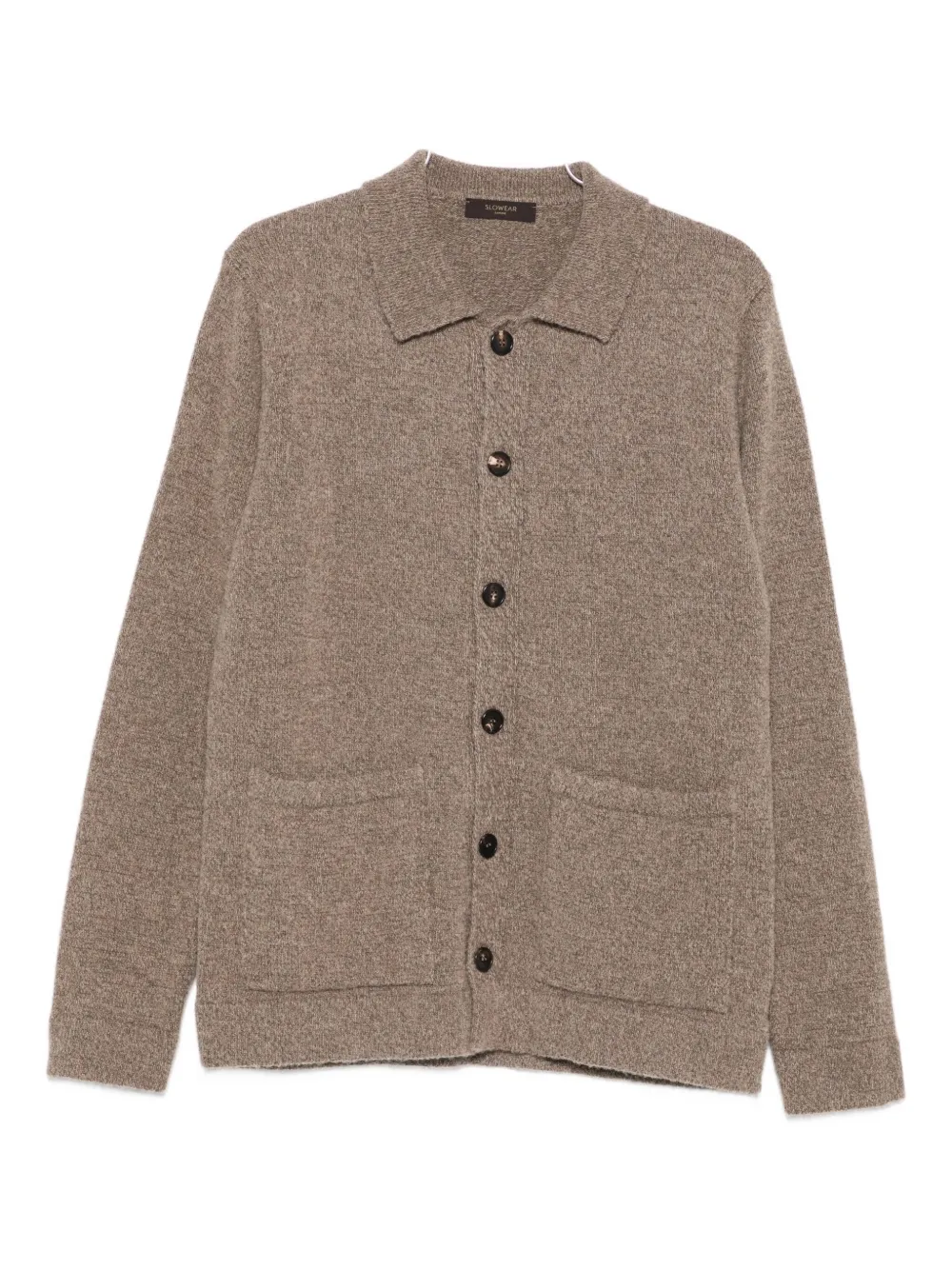 Кардиган на пуговицах с воротником Incotex, коричневый
Кардиган на пуговицах с воротником Incotex, коричневый