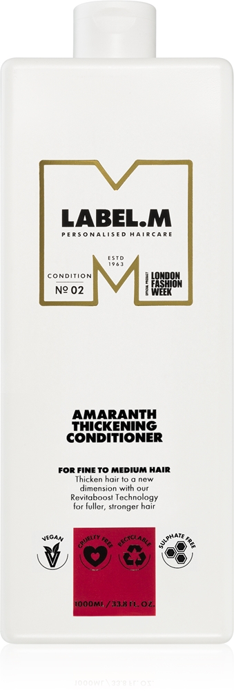 Кондиционер с амарантом для придания объема Label.M, 1000 мл
Кондиционер с амарантом для придания объема Label.M, 1000 мл