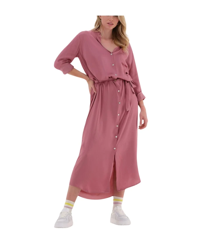 Струящееся платье рубашка 10Days, розовый
Струящееся платье рубашка 10Days, розовый