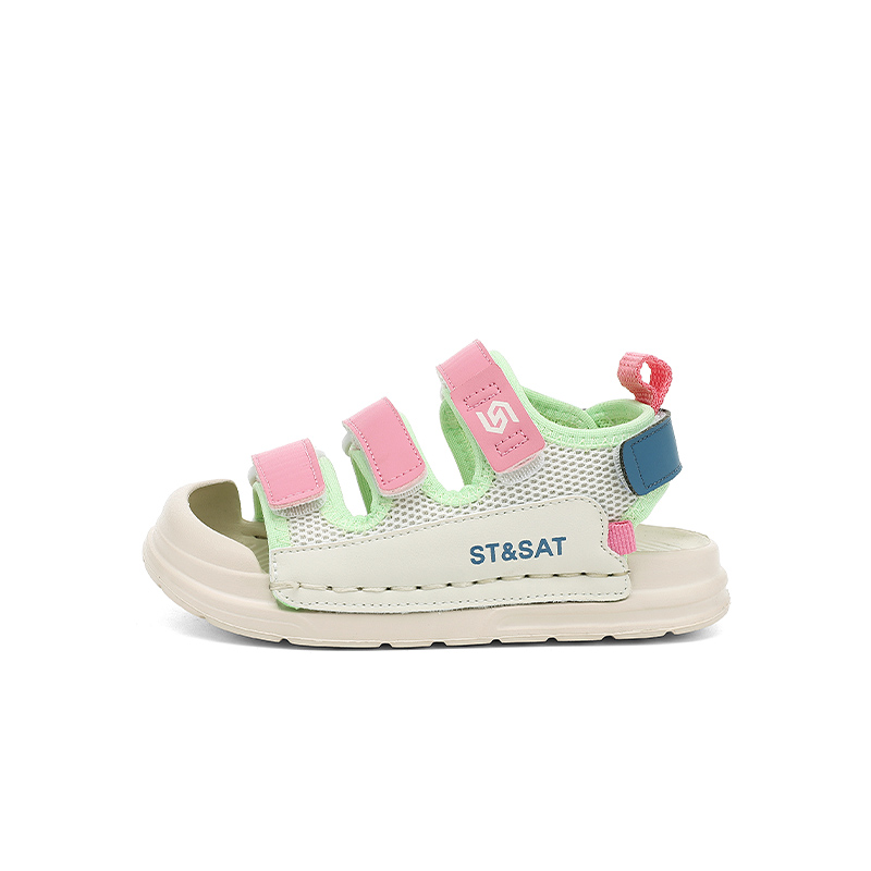 Детские сандалии с низким верхом, дышащие, с защитой от отскока, с амортизаторами, для детей от 3 до 7 лет ST&SAT, розовый 
Детские сандалии с низким верхом, дышащие, с защитой от отскока, с амортизаторами, для детей от 3 до 7 лет ST&SAT, розовый