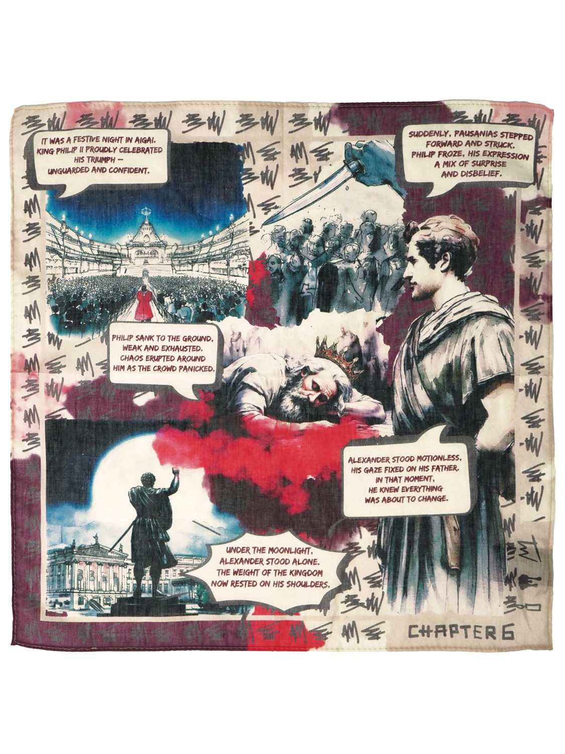 Alessandro Magno Шарф 'HERO (CHPT.6)' в цвете бордо
Alessandro Magno Шарф 'HERO (CHPT.6)' в цвете бордо