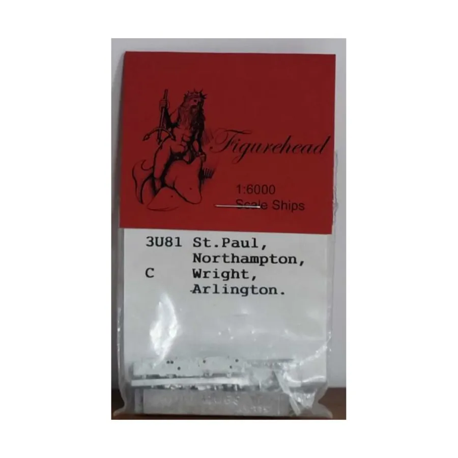Сент-Пол, Нортгемптон, Райт, Арлингтон, Figurehead Ships - WWII Ships - US Navy (1:6000) (Noble Miniatures)
Сент-Пол, Нортгемптон, Райт, Арлингтон, Figurehead Ships - WWII Ships - US Navy (1:6000) (Noble Miniatures)