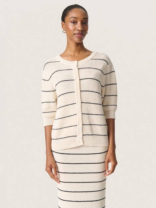 Кардиган в полоску winta Soaked In Luxury, белый/черный
Кардиган в полоску winta Soaked In Luxury, белый/черный