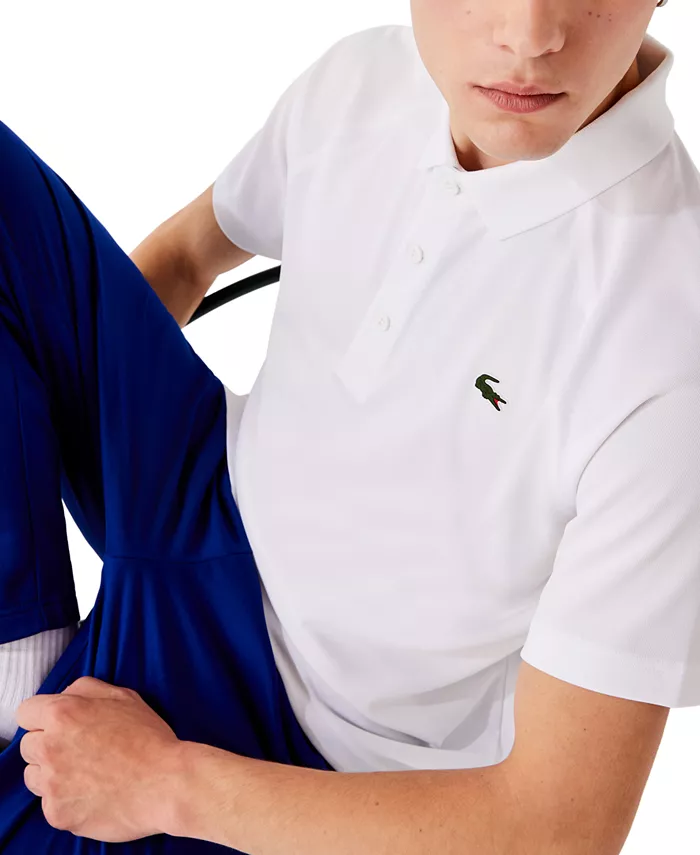 Мужская дышащая противоударная поло Interlock Lacoste, белый
Мужская дышащая противоударная поло Interlock Lacoste, белый