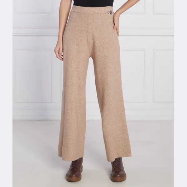 Трикотажные брюки прямого кроя с добавлением шерсти Liu Jo, бежевый
Трикотажные брюки прямого кроя с добавлением шерсти Liu Jo, бежевый