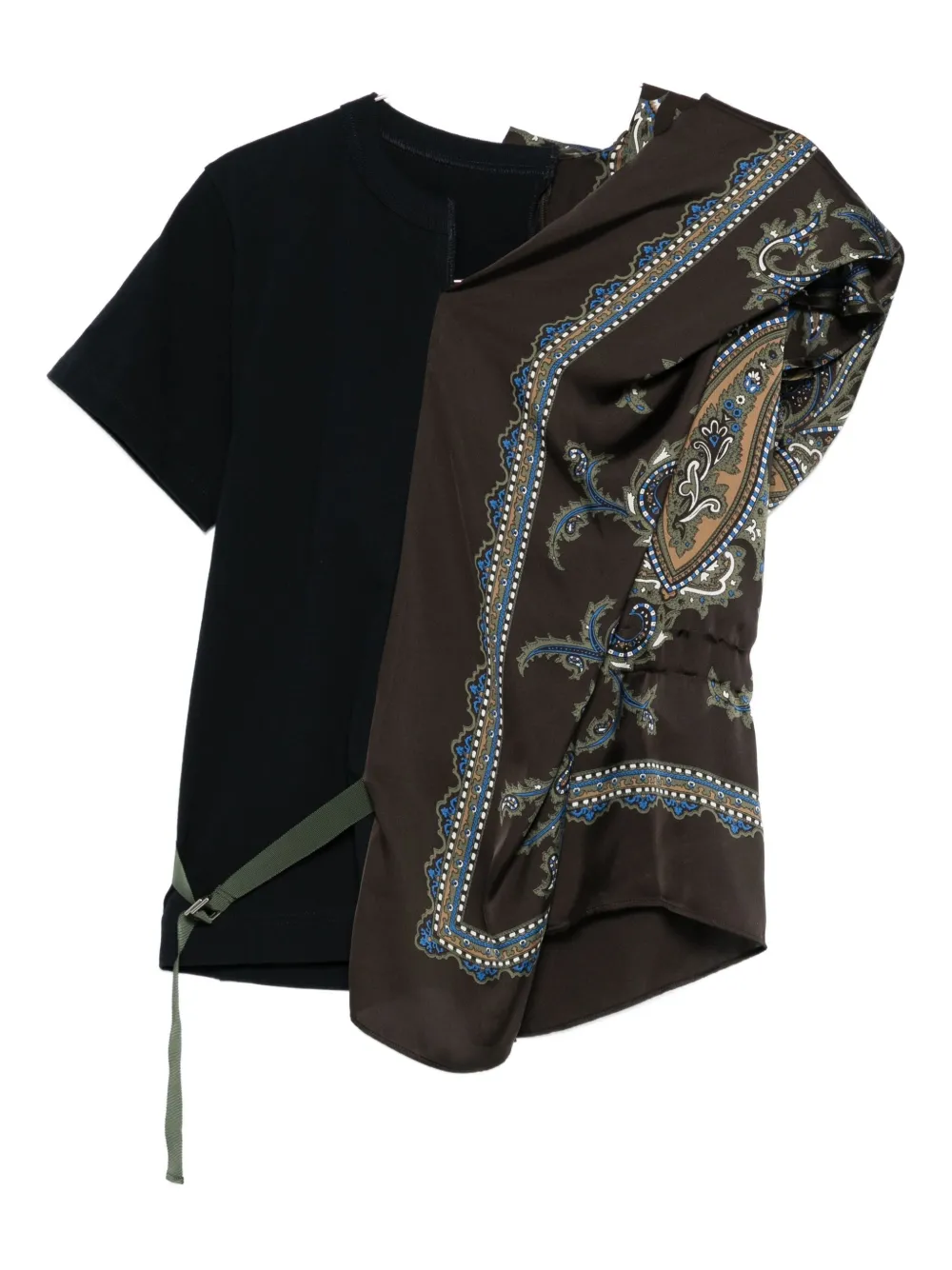 Топ с вставкой и принтом "пейсли" Sacai
Топ с вставкой и принтом "пейсли" Sacai