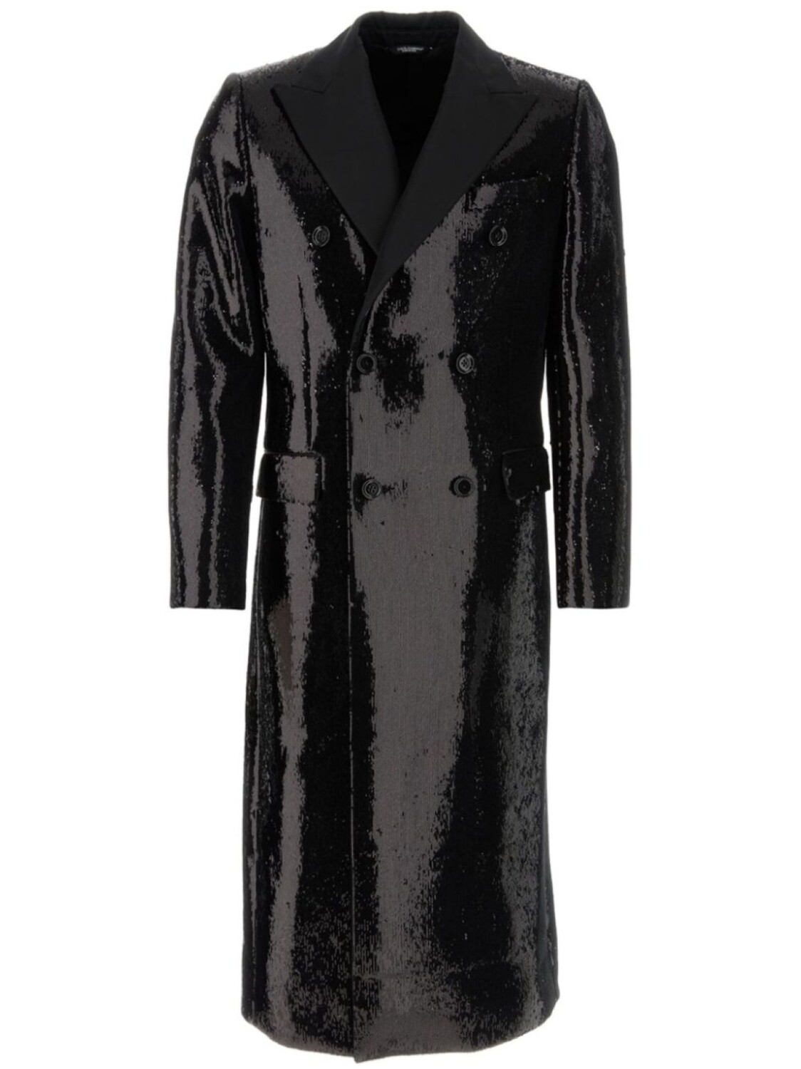 Dolce & Gabbana двубортное пальто, украшенное пайетками, черный
Dolce & Gabbana двубортное пальто, украшенное пайетками, черный