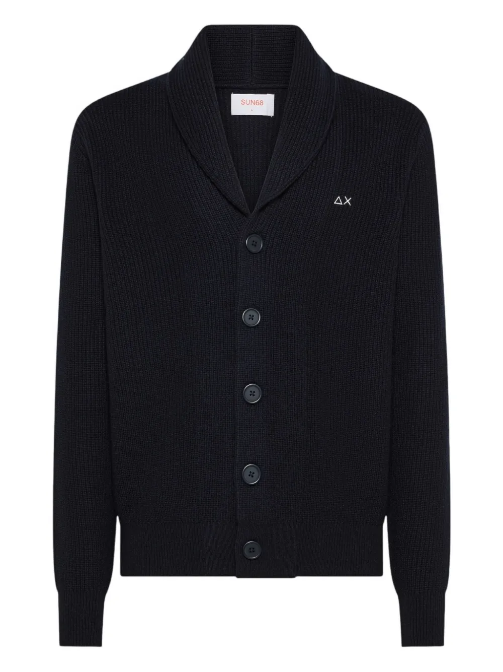 Кардиган с ребристой отделкой и воротником-шалью Sun68, синий
Кардиган с ребристой отделкой и воротником-шалью Sun68, синий