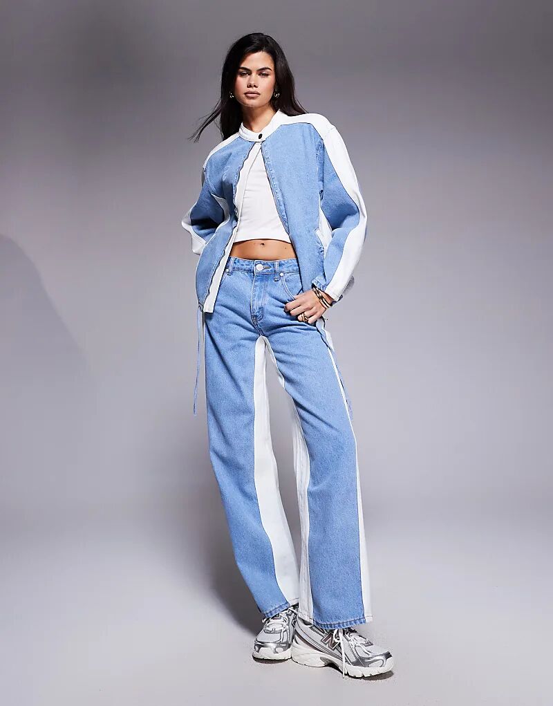 Джинсовая куртка-косуха Liquor N Poker свободного кроя с контрастной вставкой в разноцветном цвете
Джинсовая куртка-косуха Liquor N Poker свободного кроя с контрастной вставкой в разноцветном цвете