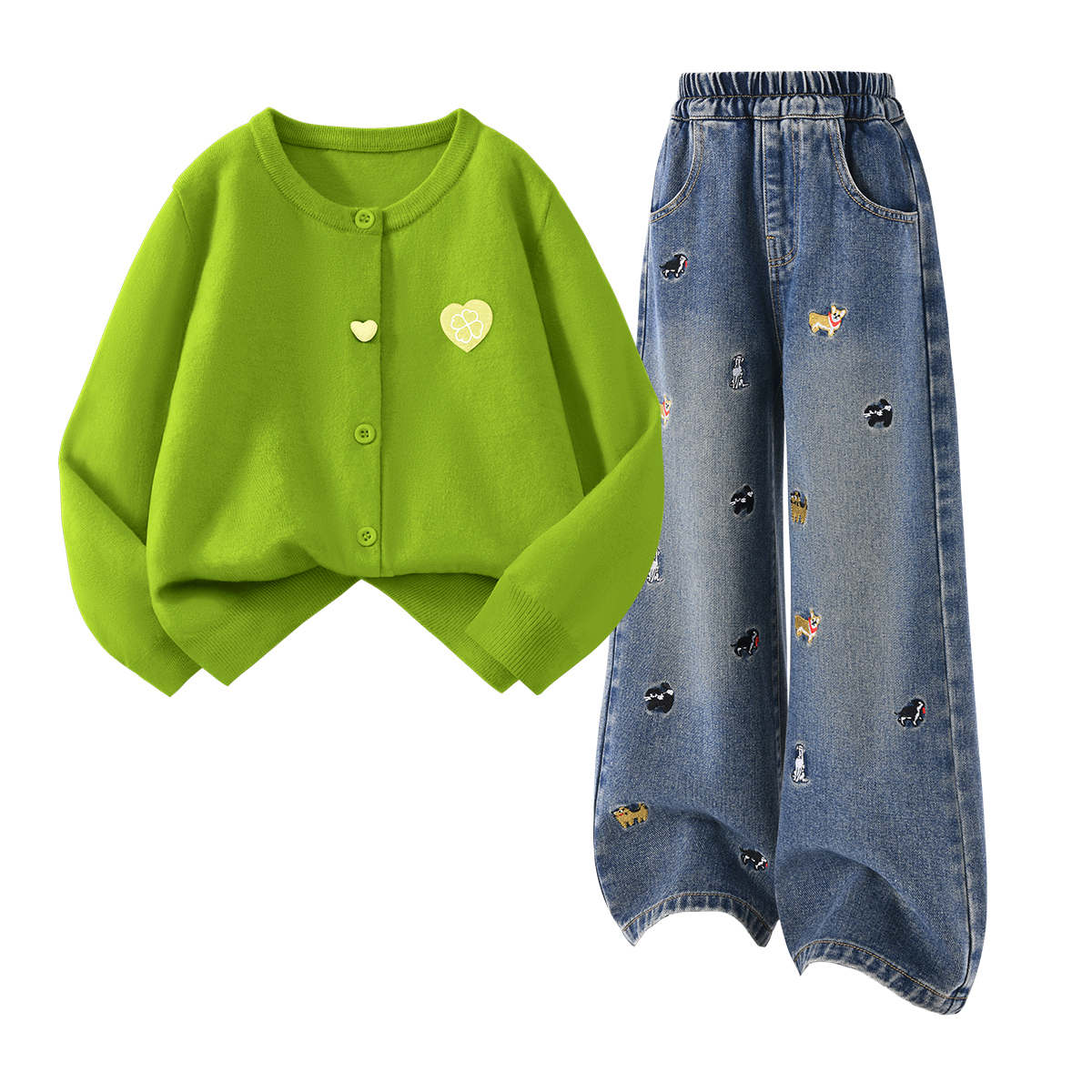 Детская повседневная спортивная одежда Disney, Solid Color Grass Green+Solid Color Denim Blue
Детская повседневная спортивная одежда Disney, Solid Color Grass Green+Solid Color Denim Blue