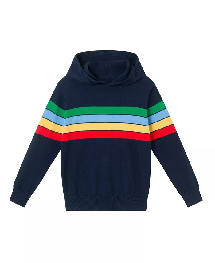 Полосатый свитер с капюшоном для малышей/мальчиков с разноцветными полосками Andy & Evan, мультиколор
Полосатый свитер с капюшоном для малышей/мальчиков с разноцветными полосками Andy & Evan, мультиколор