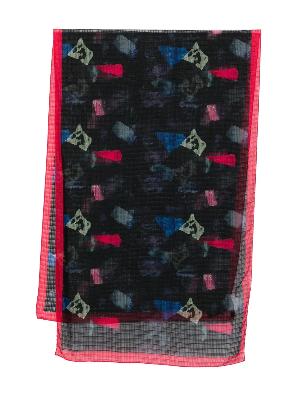 Шелковый платок с абстрактным принтом EMPORIO ARMANI, черный
Шелковый платок с абстрактным принтом EMPORIO ARMANI, черный