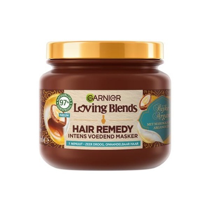 Маска для волос Loving Blends Rich Argan — питательное средство для волос Garnier
Маска для волос Loving Blends Rich Argan — питательное средство для волос Garnier