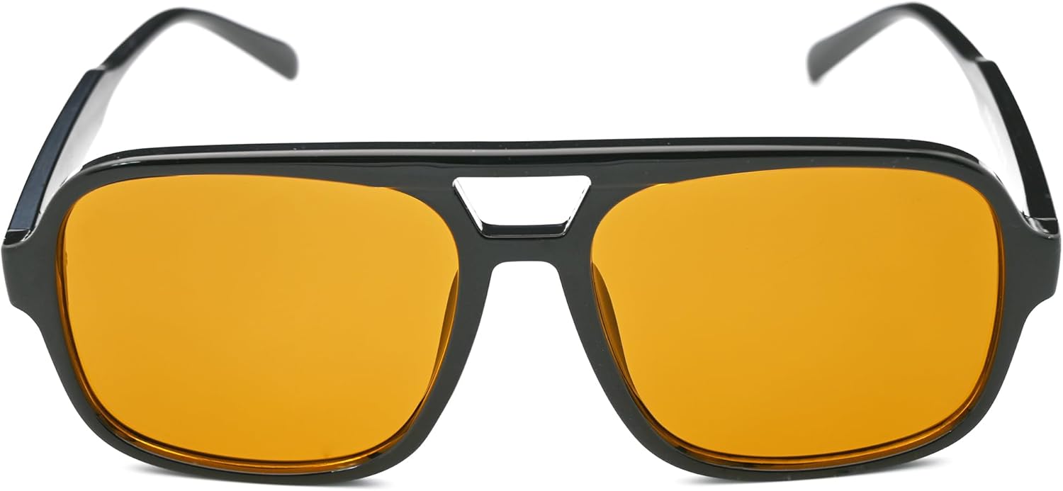 Ретро-солнцезащитные очки-авиаторы Onrtry для женщин и мужчин. Модные классические квадратные солнцезащитные очки-авиаторы в стиле 70-х годов. Винтажные тонированные линзы, A02 Black/Orange
Ретро-солнцезащитные очки-авиаторы Onrtry для женщин и мужчин. Модные классические квадратные солнцезащитные очки-авиаторы в стиле 70-х годов. Винтажные тонированные линзы, A02 Black/Orange