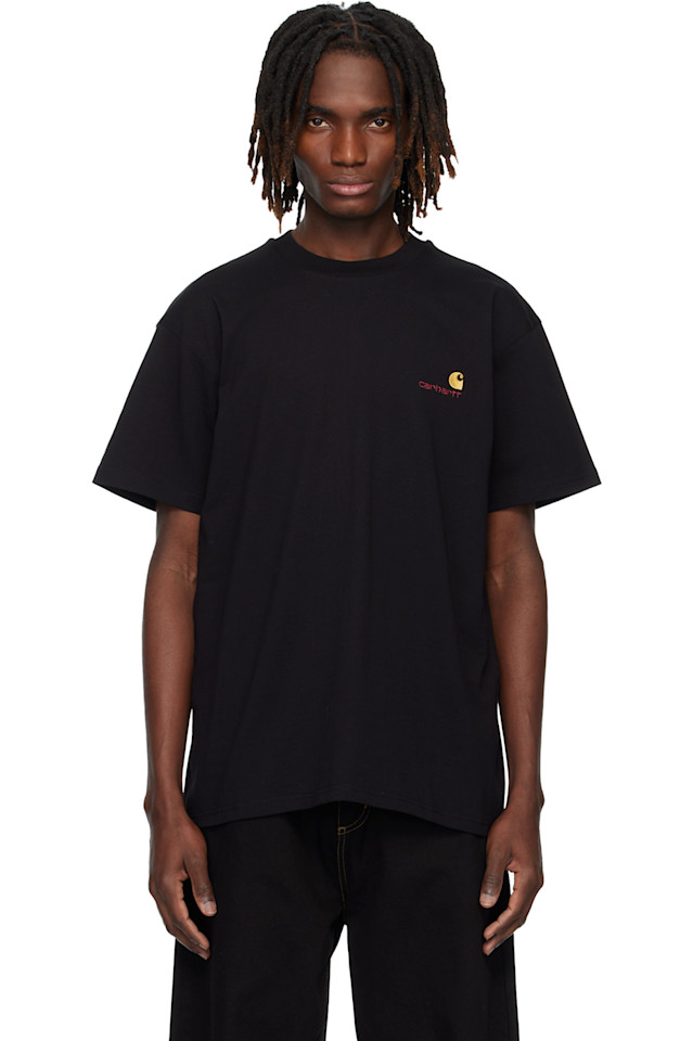 Футболка с американским шрифтом, длина рукавов с короткими рукавами Carhartt Work In Progress, черный
Футболка с американским шрифтом, длина рукавов с короткими рукавами Carhartt Work In Progress, черный