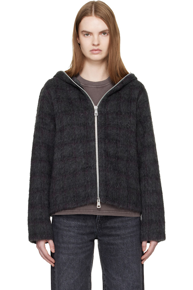 Our Legacy Серая куртка на молнии с капюшоном
Our Legacy Серая куртка на молнии с капюшоном