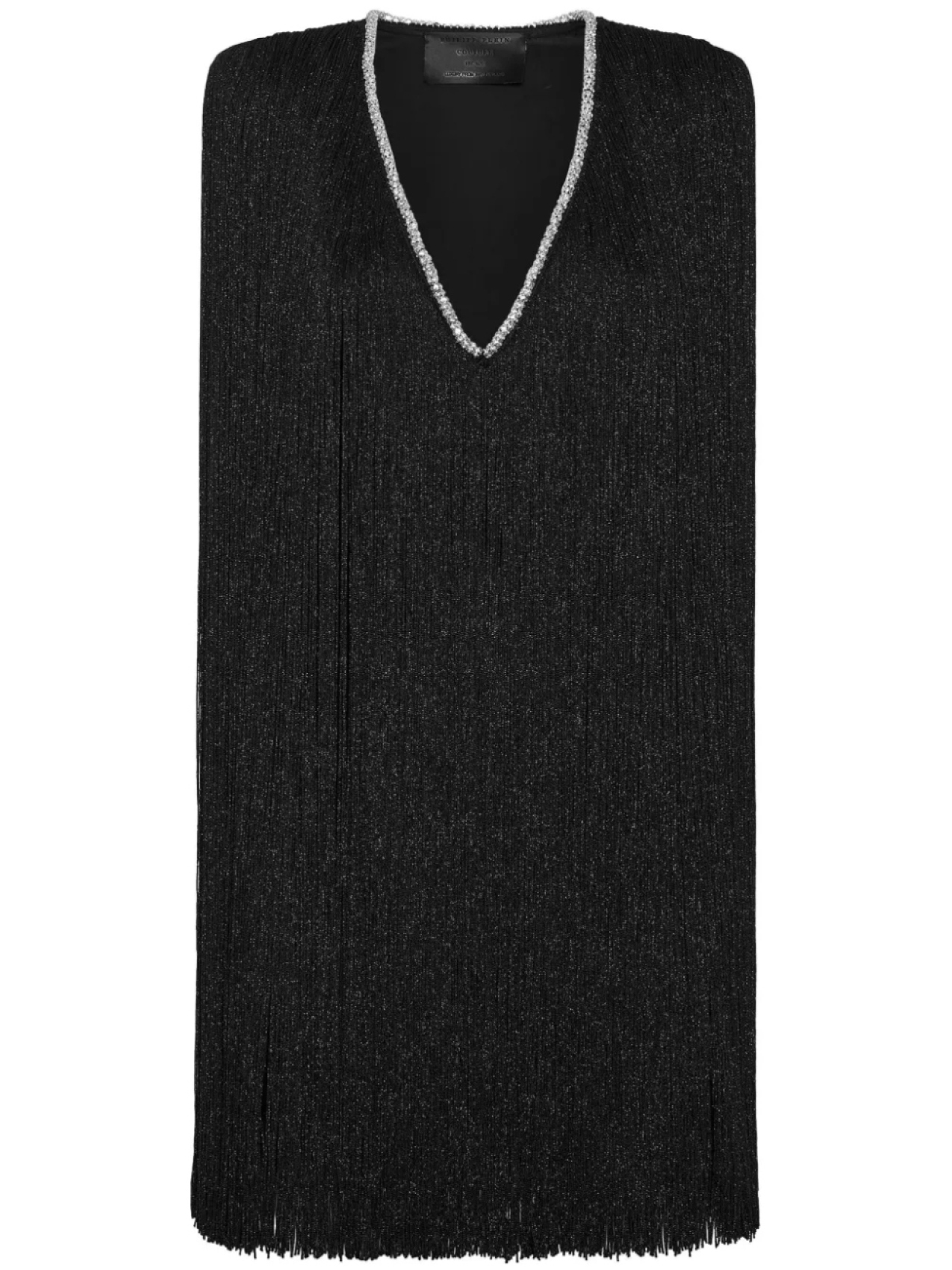 Philipp Plein платье мини с бахромой и люрексом, черный
Philipp Plein платье мини с бахромой и люрексом, черный