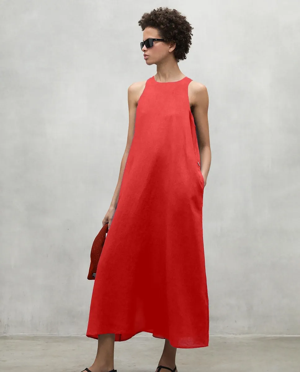 Платье с круглым вырезом и боковыми карманами Ecoalf, оранжевый
Платье с круглым вырезом и боковыми карманами Ecoalf, оранжевый