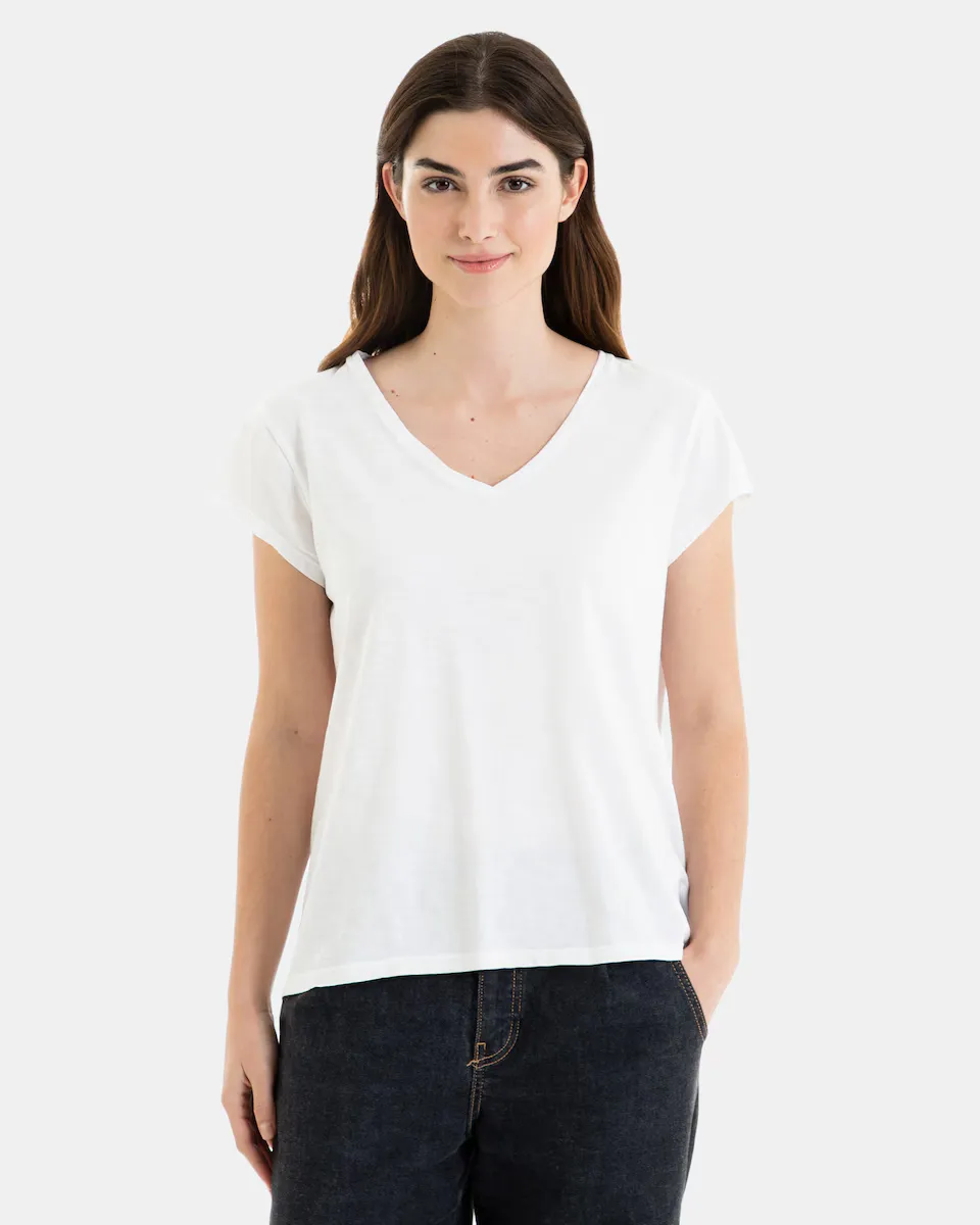 Женская футболка 100% хлопок с коротким рукавом Massana, белый
Женская футболка 100% хлопок с коротким рукавом Massana, белый