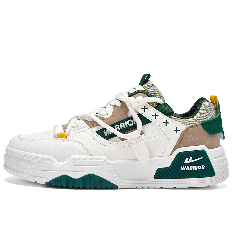 Кеды мужские, обувь для скейтбординга низкая бежевый/зеленый Warrior
Кеды мужские, обувь для скейтбординга низкая бежевый/зеленый Warrior