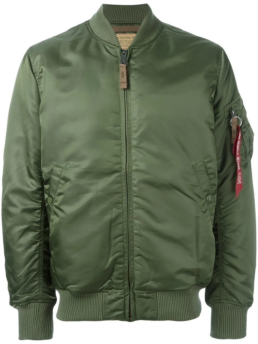 Куртка-бомбер Alpha Industries, зеленый 
Куртка-бомбер Alpha Industries, зеленый