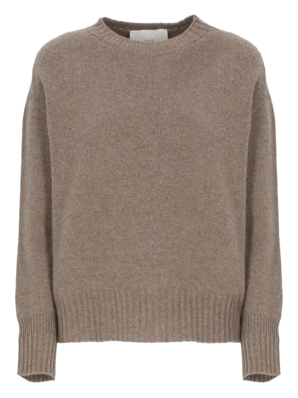 Джемпер с круглым вырезом и ребристыми краями Vanisè, коричневый
Джемпер с круглым вырезом и ребристыми краями Vanisè, коричневый