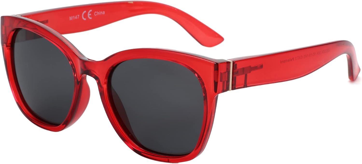 Женские поляризованные солнцезащитные очки ZENOTTIC Cateye - большие солнцезащитные очки с защитой UV400, ретро-стиль, дизайнерские очки, Red Frame/Grey Polarized Lens
Женские поляризованные солнцезащитные очки ZENOTTIC Cateye - большие солнцезащитные очки с защитой UV400, ретро-стиль, дизайнерские очки, Red Frame/Grey Polarized Lens